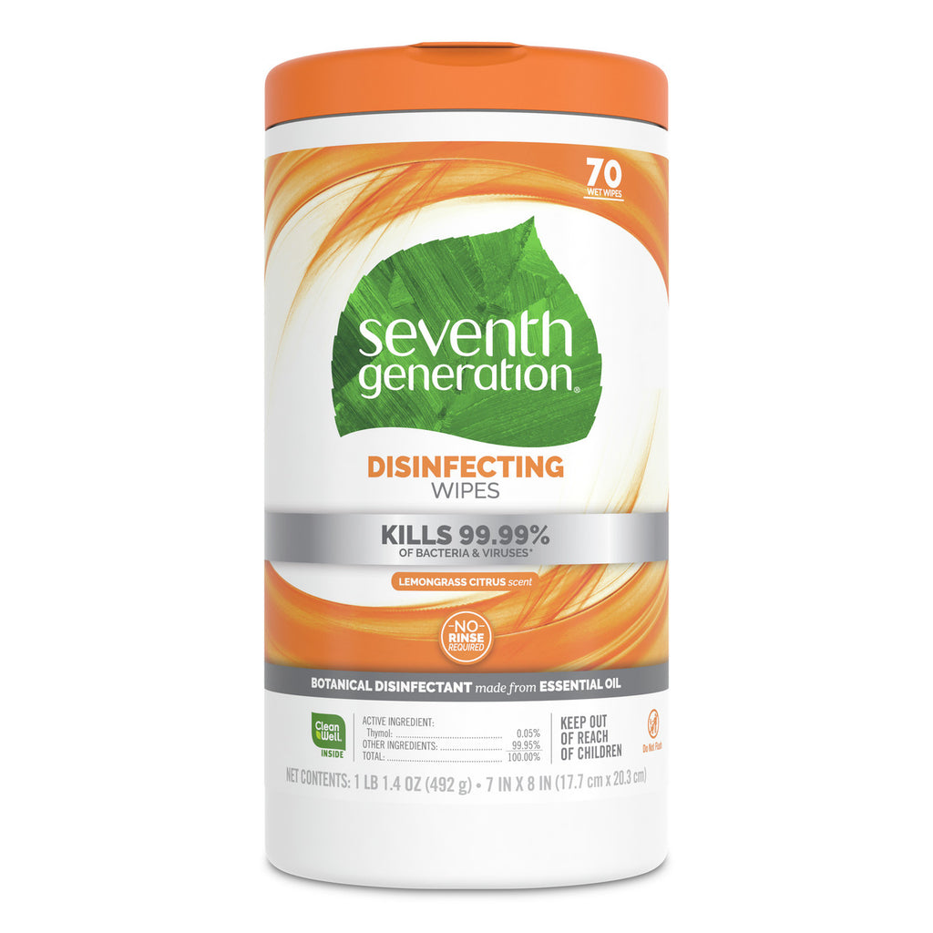 Seventh Generation Disinfecting Multi-Surface Wipes (6x70 ct)