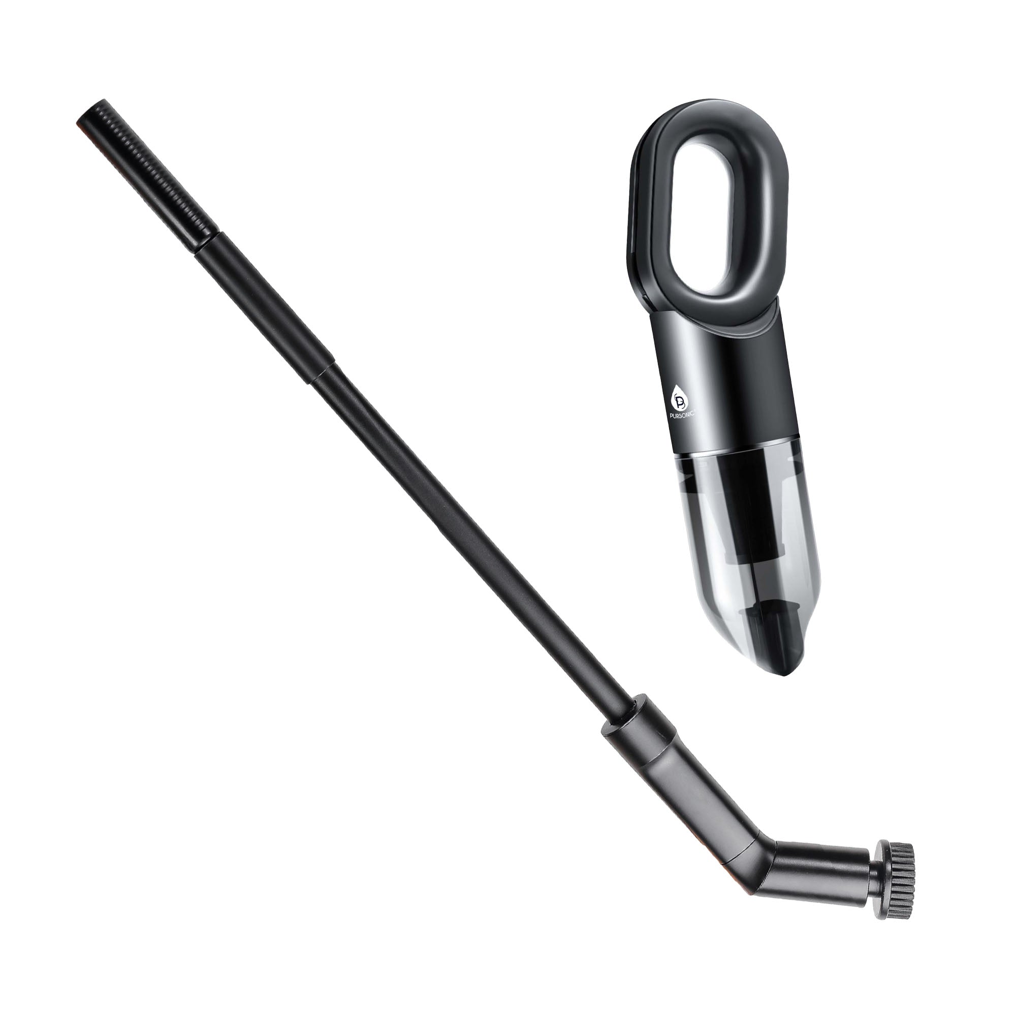 Pursonic CleanMax Duo Bundle: USB Rechargeable Cordless Handheld Vacuum Cleaner + Electric Scalable Scrubber Brush