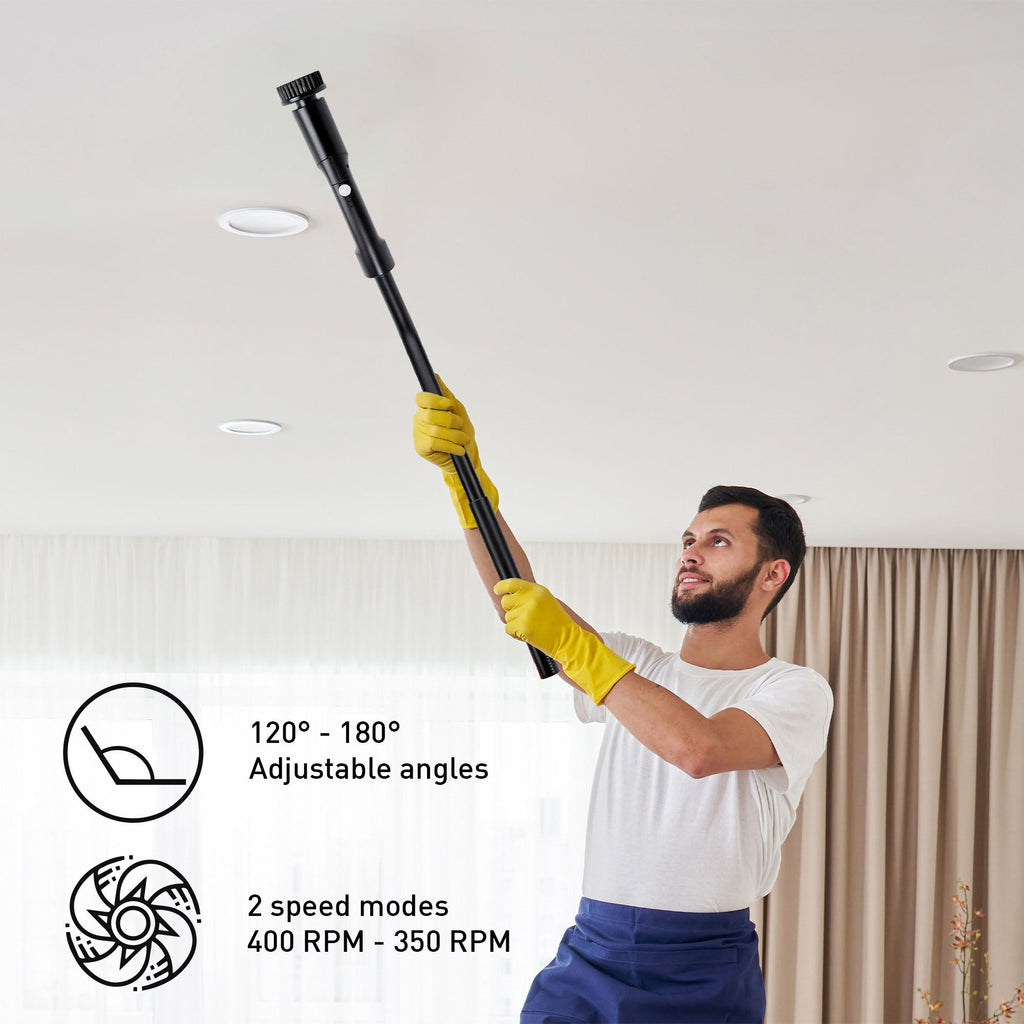 Pursonic CleanMax Duo Bundle: USB Rechargeable Cordless Handheld Vacuum Cleaner + Electric Scalable Scrubber Brush